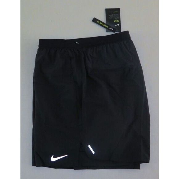 Nike CJ5471 010 Men's Sz 2XL Black 7" Flex Stride 2-in-1 Running Shorts - Picture 4 of 7